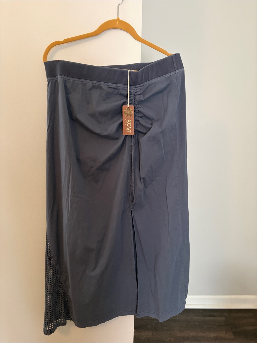 XCVI Rorelle Skirt, Blue midi skirt Size - XL